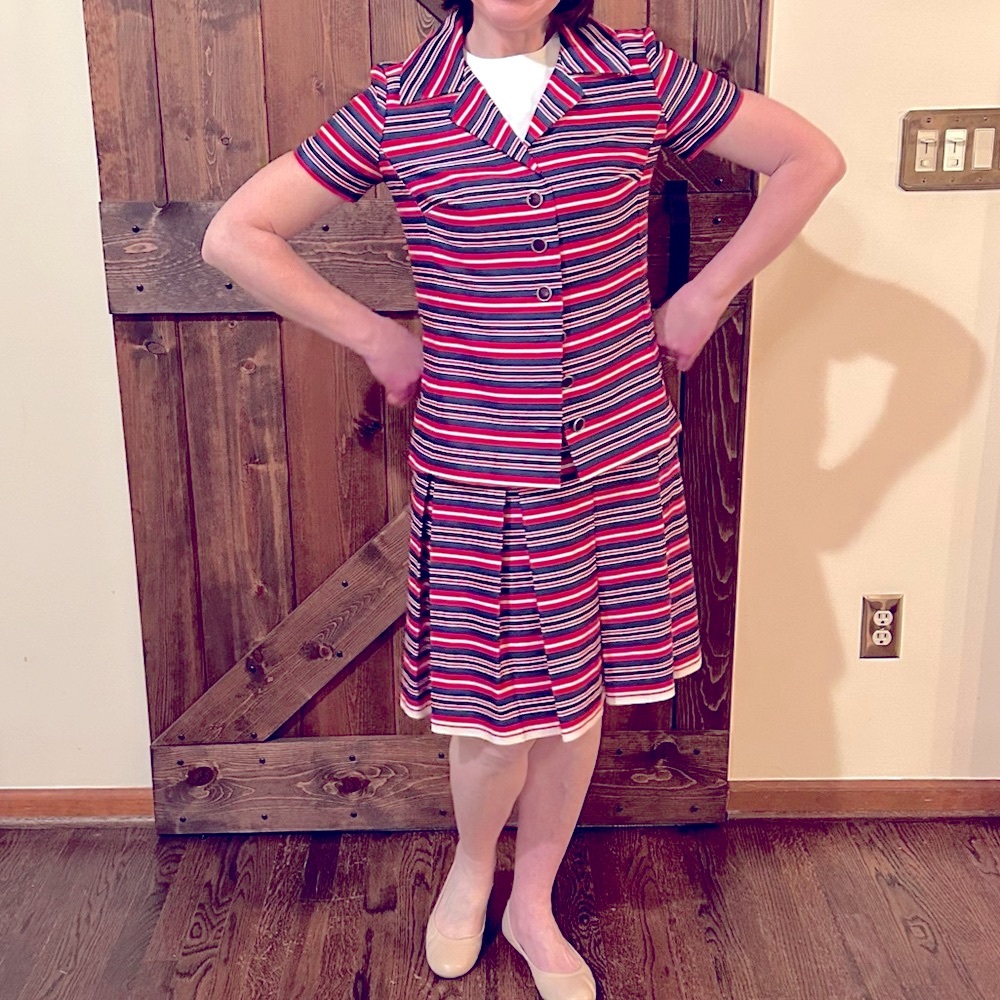 Adorable Vintage Dress & Jacket Set by Domino!